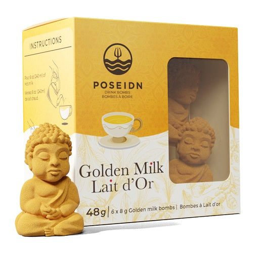 Golden Milk Bombs - Set of 6
