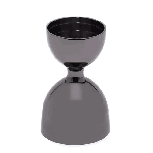 TCB Hourglass Jigger Gunmetal Black 1 x 2 oz