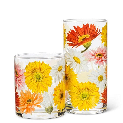 Gerbera Daisy Tumbler Glass - Set of 4