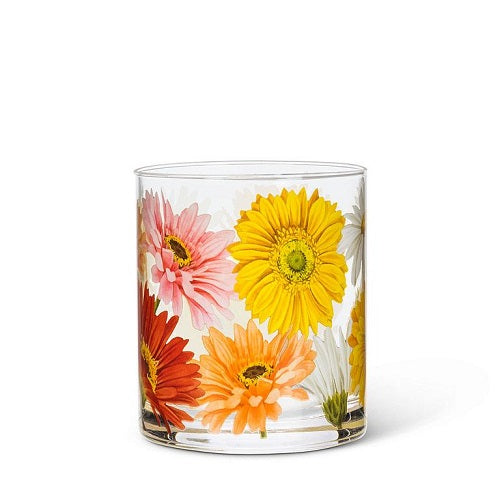 Gerbera Daisy Tumbler Glass - Set of 4