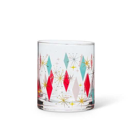 Bowlerama Deco Old Fashioned Glass