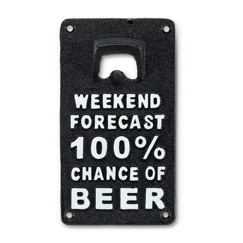 Cast Iron Beer Forecast Bottle Opener