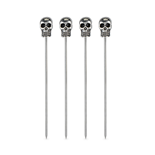 Pick Your Poison Skull Cocktail Picks - Set of 4
