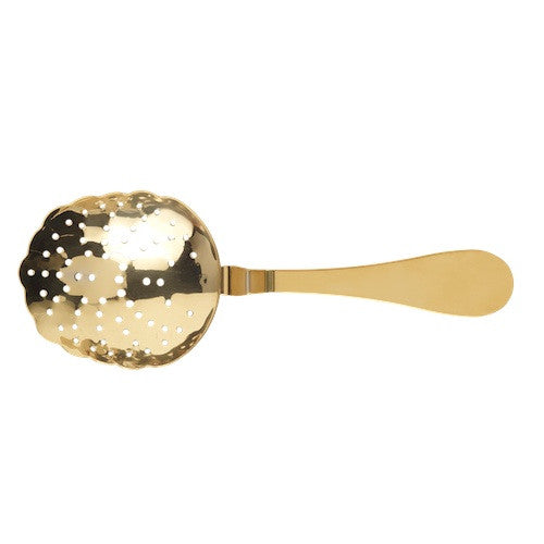 Biloxi Julep Strainer, Gold Plated