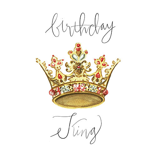 Birthday King Greeting Card - Blank