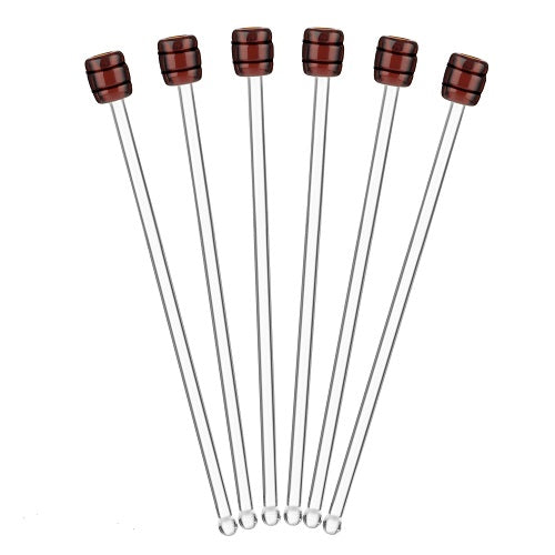 Final Touch Rum Barrel Stir Sticks - Set of 6