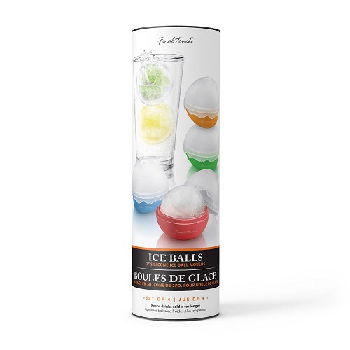 Final Touch Silicone Ice Ball Mold - Set of 4