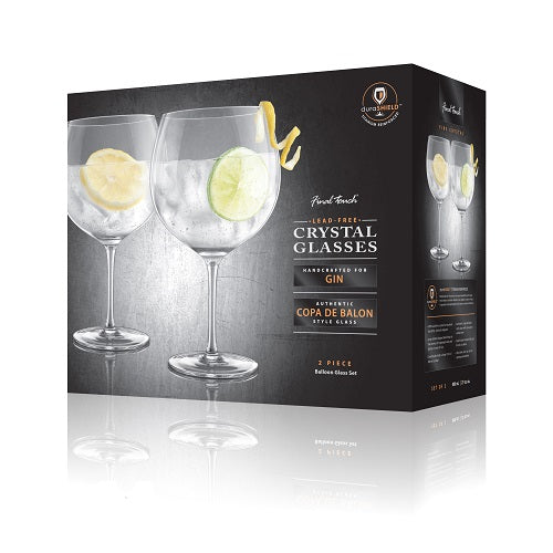 Final Touch Titanium Reinforced Copa Gin Glasses - Set of 2