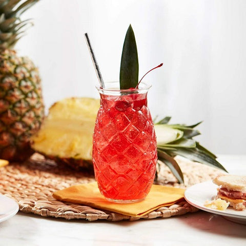 Clear Pineapple Tiki Glass