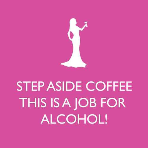 Cocktail Napkins: Step aside coffee, this is a job for alcohol!