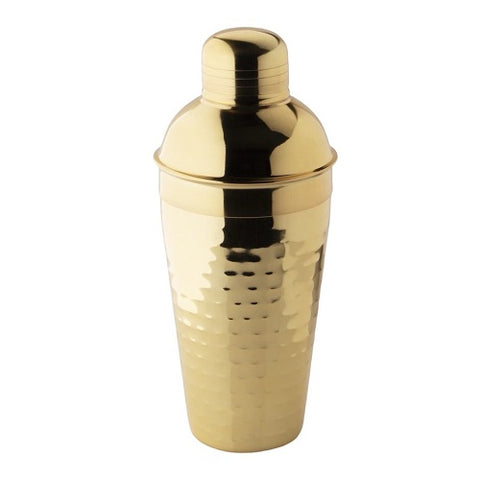 Hammered Gold Cocktail Shaker