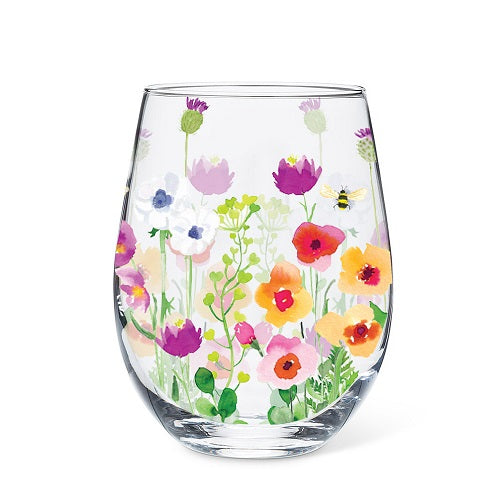 Bee Garden Stemless Wine Glass - Set of 4