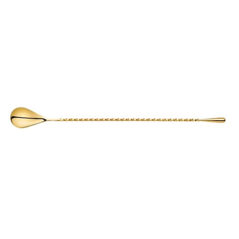 Gold Teardrop Barspoon, 30 cm