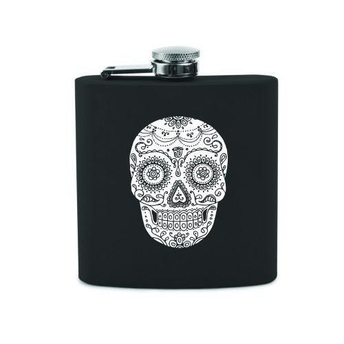 Dia De Los Muertos Soft Touch Flask