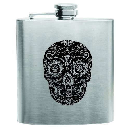 Dia De Los Muertos Stainless Steel Flask