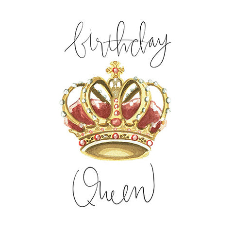 Birthday Queen Greeting Card - Blank