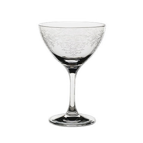 Classic Martini Saucer, Vintage Lace, 8 oz - Set of 6