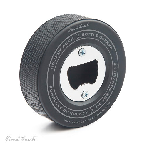 Final Touch Hockey Puck Bottle Opener