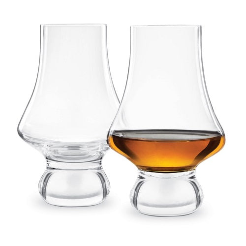 Final Touch Crystal Whiskey Tasting Glasses - Set of 2