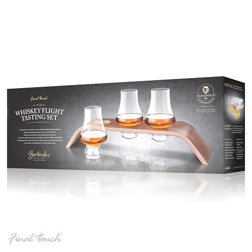 Final Touch 4 Piece Whiskey Flight Tasting Set