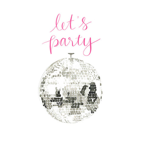 Let's Party Greeting Card - Blank