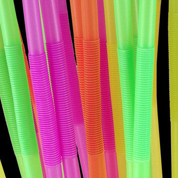 Mammoth Neon Bendy Straws, Pack of 200