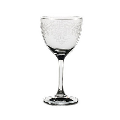 Nick and Nora Cocktail Glass, Vintage Lace - Set of 6