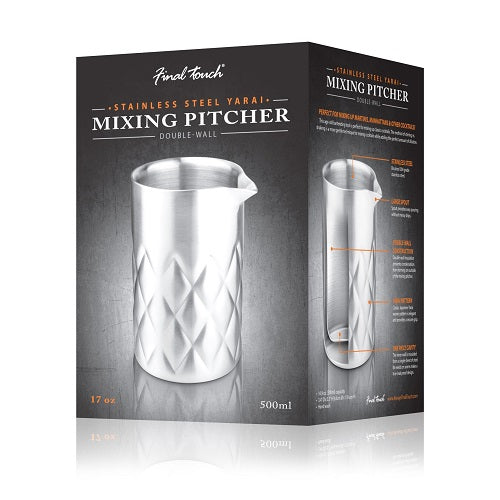 Final Touch Stainless Steel Yarai Mixing Pitcher