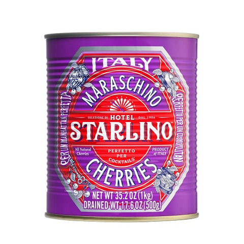 Starlino Maraschino Cherries - 1 Kg Tin