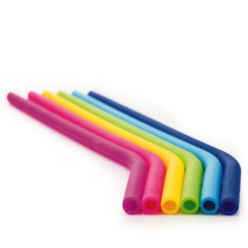 Reusable Silicone Straws - Set of 6