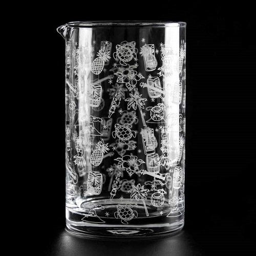 Tiki Mixing Glass