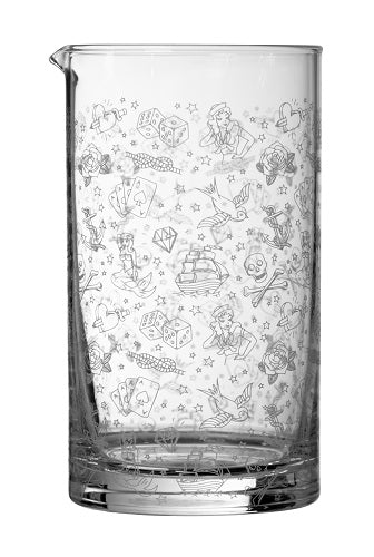 Tattoo Mixing Glass