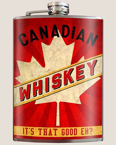 Canadian Whiskey Flask