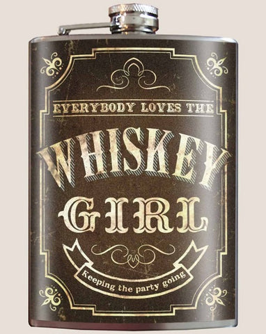 Whiskey Girl Flask