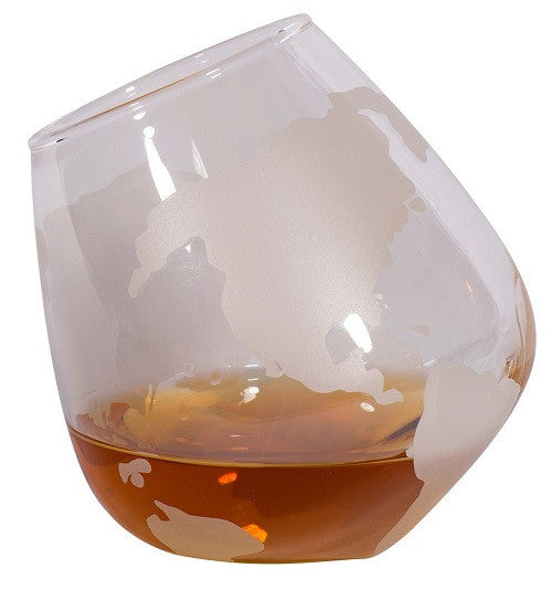 Spinning Globe Whiskey Glass (Set of Two)