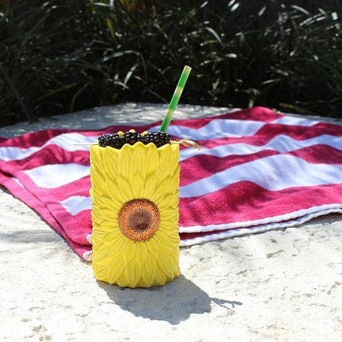 Sunflower Tiki Mug - 12 oz